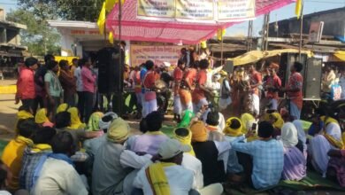Photo of समनापुर में गोंडवाना गणतंत्र पार्टी का विशाल धरना प्रदर्शन,थाना प्रभारी, सीईओ और उपयंत्रीयों को हटाने की मांग