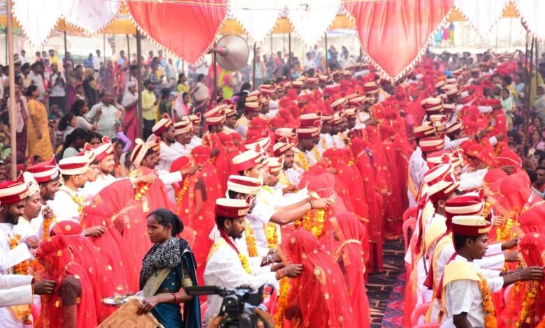 Photo of हॉयर सेकेण्डरी स्कूल प्रांगण शाहपुर में संपन्न हुआ सामूहिक विवाह समारोह