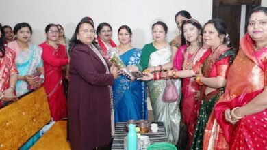 Photo of कोणार्क गार्डन में आयोजित हुआ सर्व हिंदू समाज का हल्दी-कुमकुम कार्यक्रम- कलेक्टर श्रीमती अंजू पवन भदोरिया रहीं मौजूद 