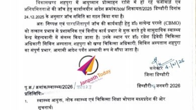 Photo of आयुष्मान प्रोत्साहन राशि फर्जीवाड़ा- शहपुरा में बीएमओ बदले, डॉक्टर रत्नेश द्विवेदी को bmo की कमान