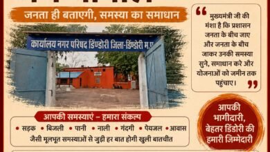 Photo of प्रशासन का नवाचार :जनसंवाद–जन चौपाल का आयोजन आज सायं 5:00 बजे नर्मदा घाट में होगा आयोजित
