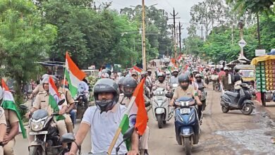 Photo of हर घर तिरंगा अभियान के तहत मुख्यालय में निकली विशाल तिरंगा यात्रा