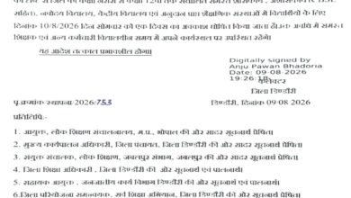 Photo of डिंडौरी में भारी बारिश के चलते 10 अगस्त को स्कूलों में अवकाश घोषित